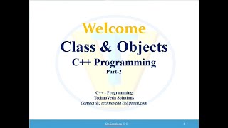 Part 2   Class & Objects - C++