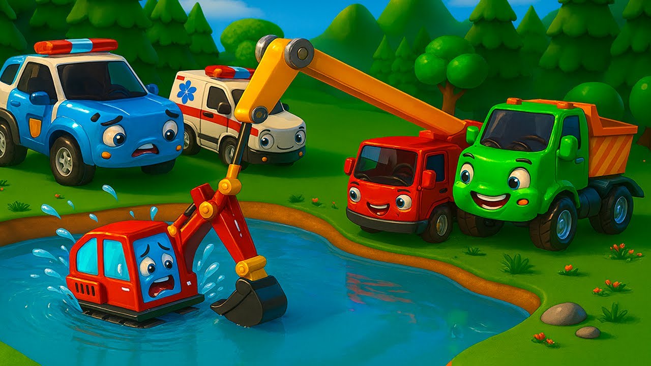Emergency at the Lake! 🚓💦 Police and Rescue Team in Action | Car Friends Adventure