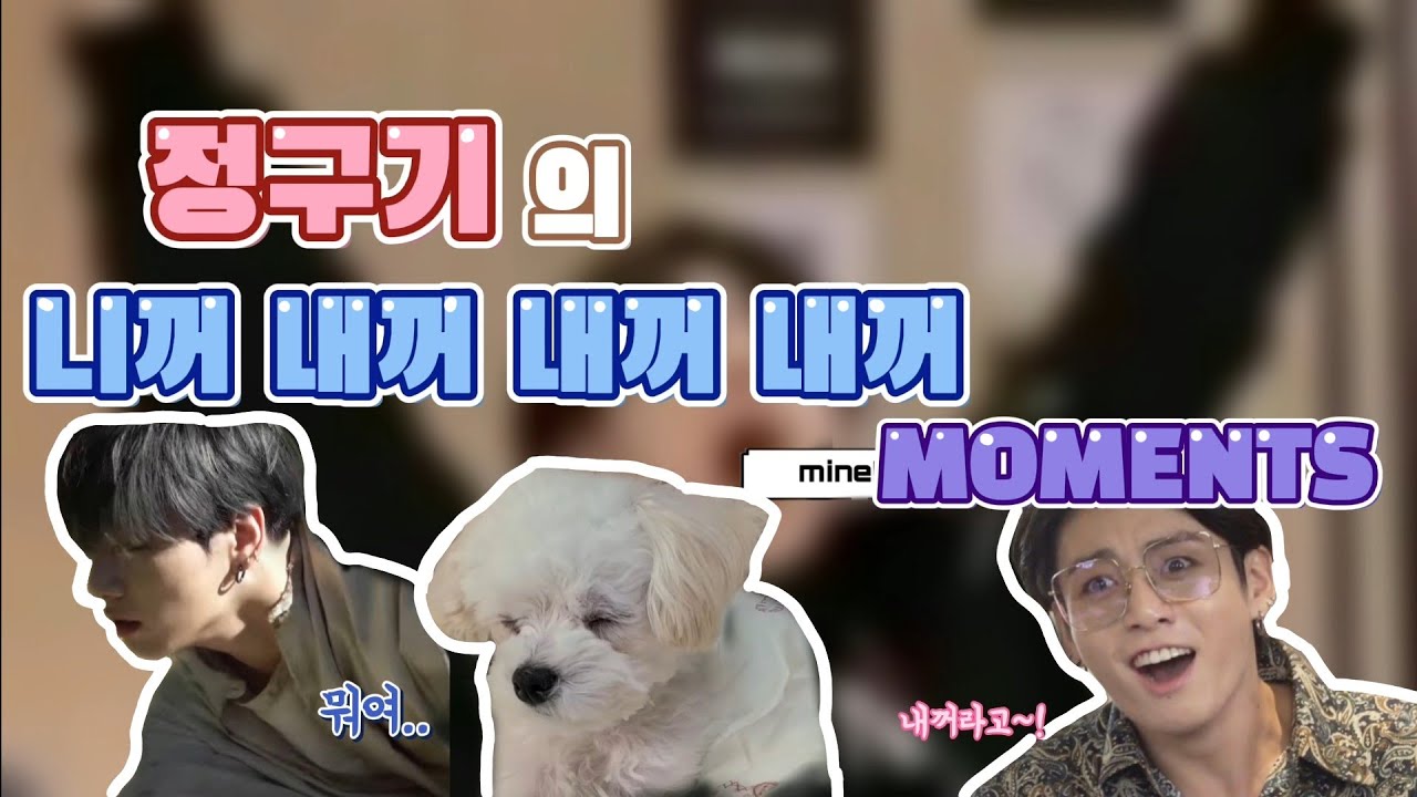 정국🐰   ||    정구기의 니꺼 내꺼 내꺼 내꺼 모먼트 🐰💜