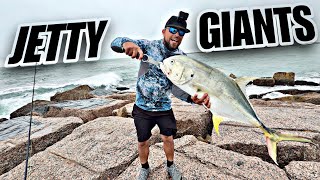 JETTY Fishing In Port Aransas (THESE GIANT Fish Have Arrived)