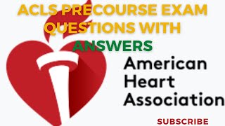 2024 ACLS Precourse Questions With Answers