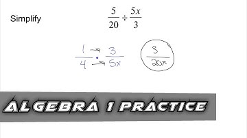 Algebra 1 Practice - Dividing Rational Expressions (Example 1)