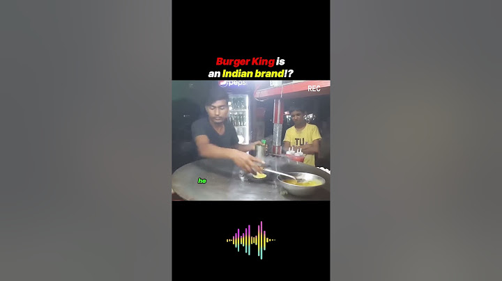 ¡Burger King es una marca india! #comida #saborcaro #comidarápida #pantalonescortos