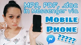 #LifeSavers | How to Attach Files (MP3, PDF, PPT, etc.) in FB Messenger using Your Mobile Phone screenshot 1
