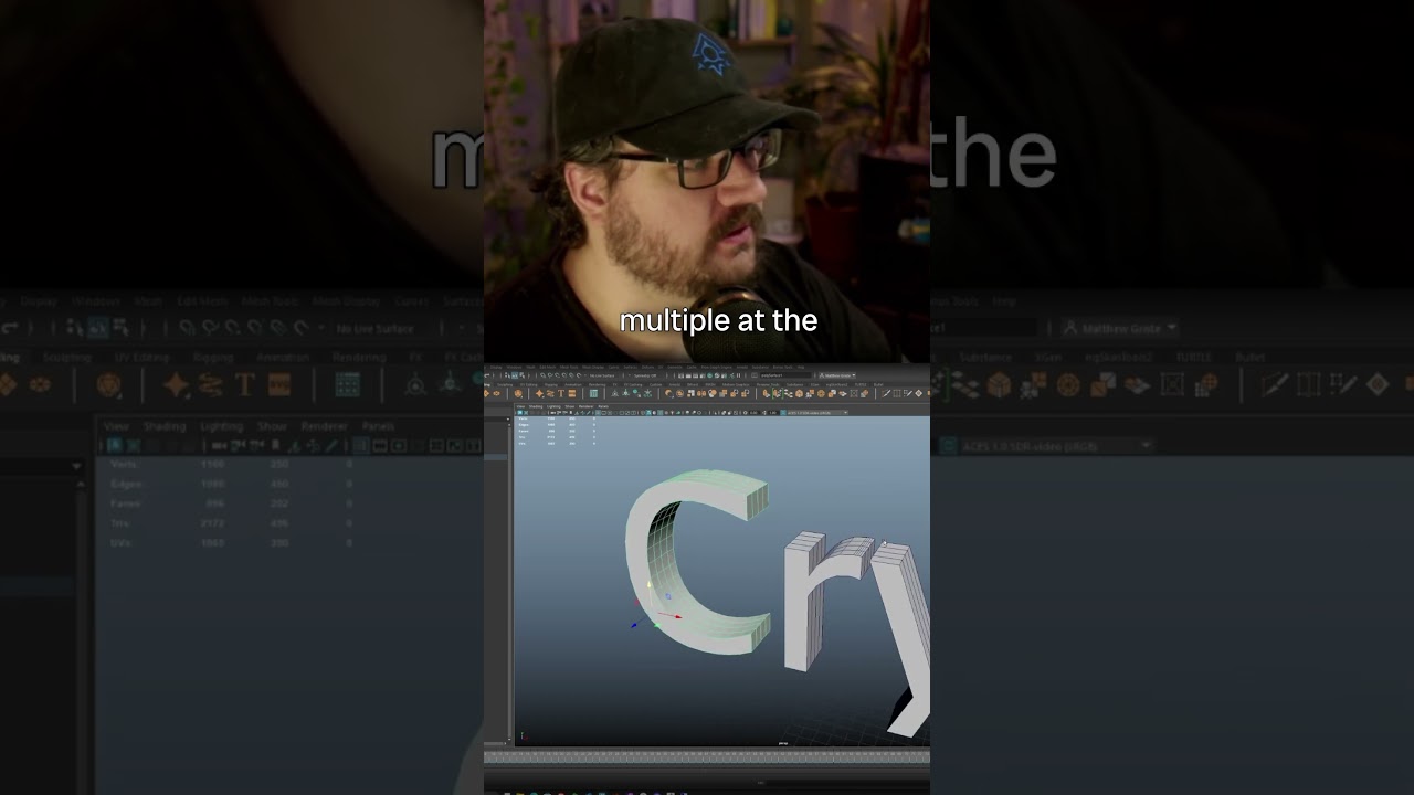 How to make 3D text in Maya much easier to work with 