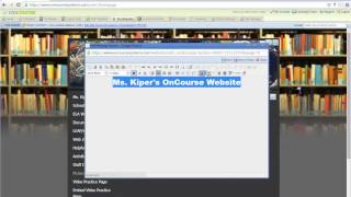 Add or Edit Text In Your OnCourse Website Header