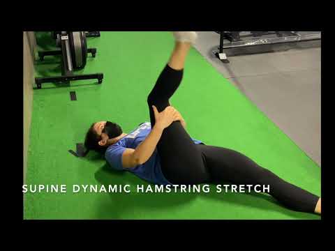 Supine Dynamic Hamstring Stretch