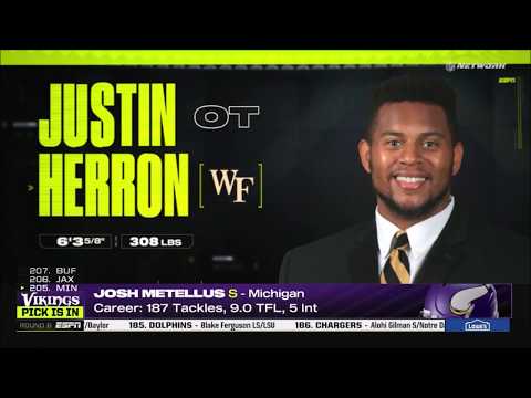 NFL Draft 2020 - New England Patriots select Justin Herron