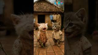 poor kittens lost her mother#cat #cartoon#animation#superhero #kitten #catman#catkid#kucing #catmen
