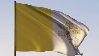 Flag of Vatican City | ROYALTY FREE [4K] 20 SEC LOOP screenshot 5