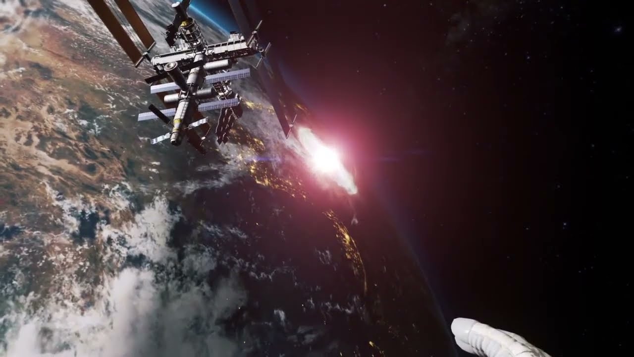 Nuclear bomb view from Space