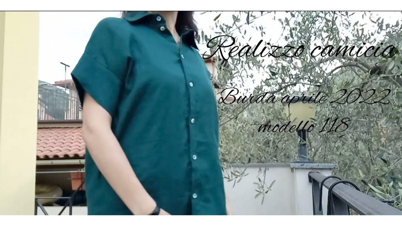 Realizzo camicia da Burda style di aprile 2022, modello 118