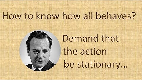 The principle of Stationary Action