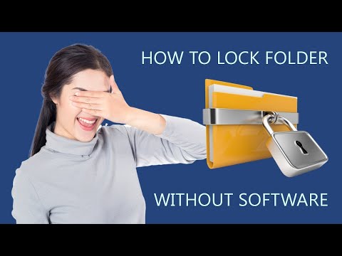 How to Lock a Folder | Manually & Using a Batch File.| Windows 10 | Without Software