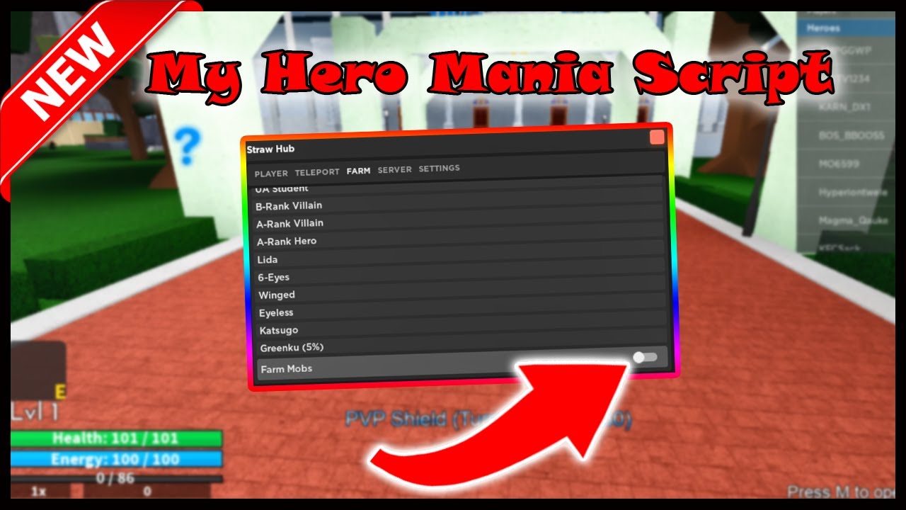 My Hero Mania Script Pastebin