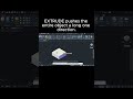 AutoCAD : PRESSPULL vs EXTRUDE - What’s the Difference ? #autocad #shorts #3ddesign