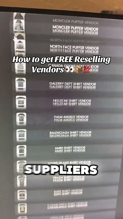 How to get Free Reselling Vendors in 2025 👀🤯 #reselling #reseller