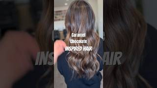 Caramel Chocolate inspired hair hairstyle beauty hair