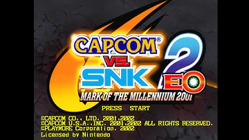 Capcom vs. SNK 2 EO. [Game Cube]. 1CC. Playthrough. 60Fps.