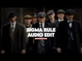 Sigma rule  dior edit audio