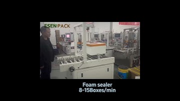 Foam box sealing machine#packagingmachine #machine #boxsealing