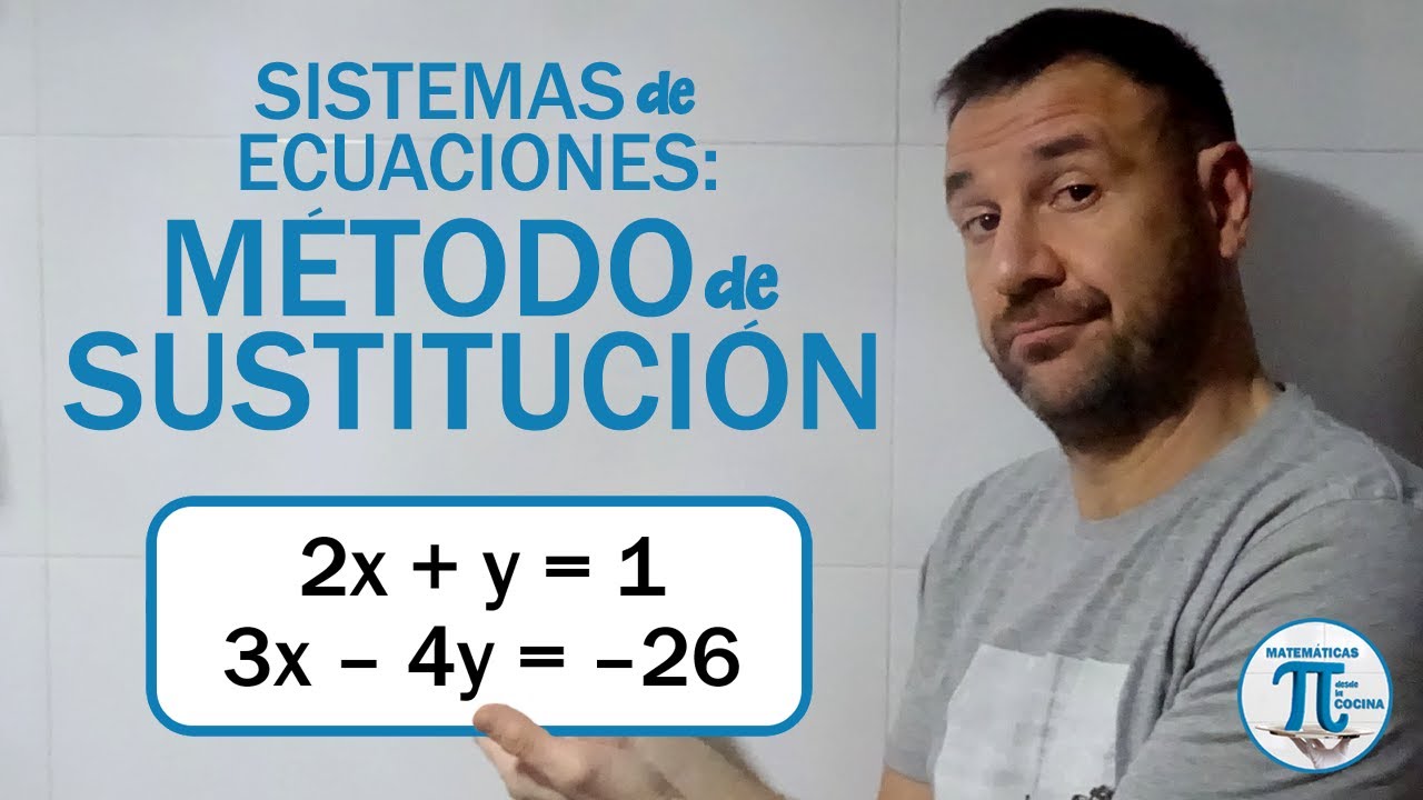 MÉTODO de SUSTITUCIÓN 😎 Sistemas de ecuaciones lineales | Ejercicio #1 | *MIRA qué FÁCIL* 🚀