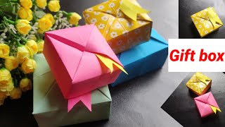 Gift Box ll Paper Craft Easy ll How to fold Origami Tato Gift Box ll ???