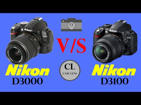 Видео: Разница между Nikon D3000 и Nikon D3100