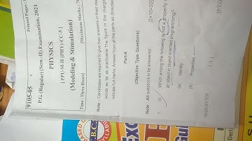 Patliputra University PG physics semester 2 paper 5 question paper 2021