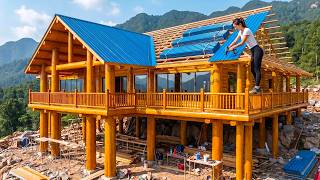 No One Believed This Young Woman Could Build a Massive Wooden Dream House Alone in Just 320 Days.
