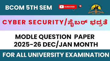 Cyber Security MCQ Questions with Answers, Explanations & Examples | Exam Preparation 2025-26