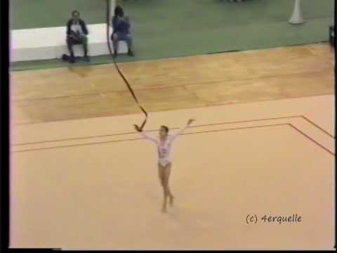 EC Junior 1987 Albena Dimitrova BUL Ribbon AA Wmv