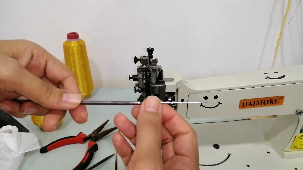 Changing and adjusting needle for #Daimoku wheel. #education #sewing