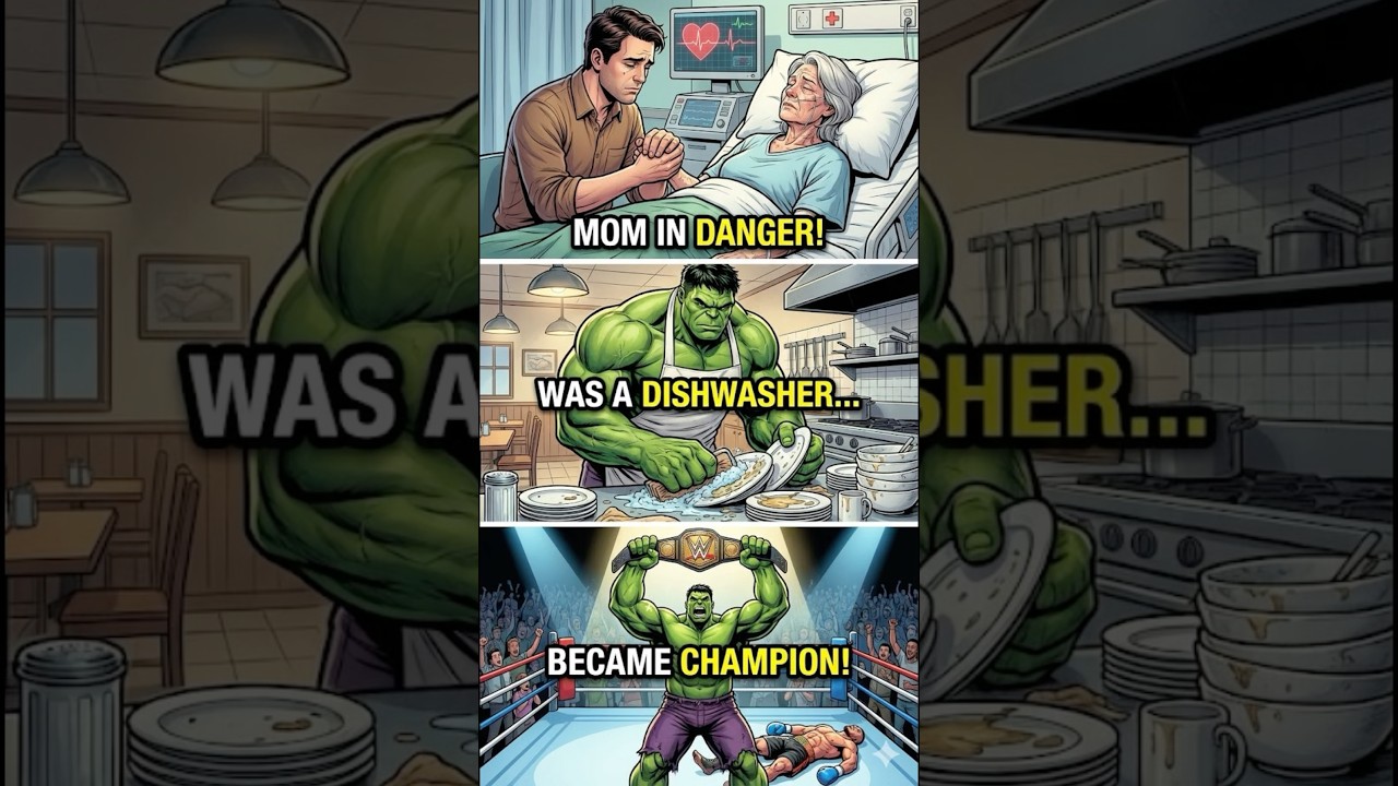 From Dishwasher to Champion: Hulk’s Secret Fight to SAVE HIS MOM. 🟢🏥