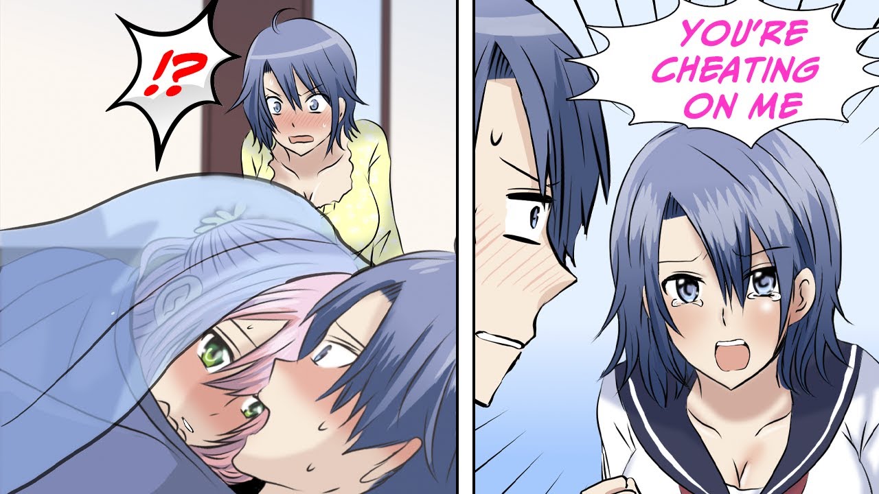 [Manga Dub] My girlfriend snuck into my bed with me and my sister went crazy [RomCom]