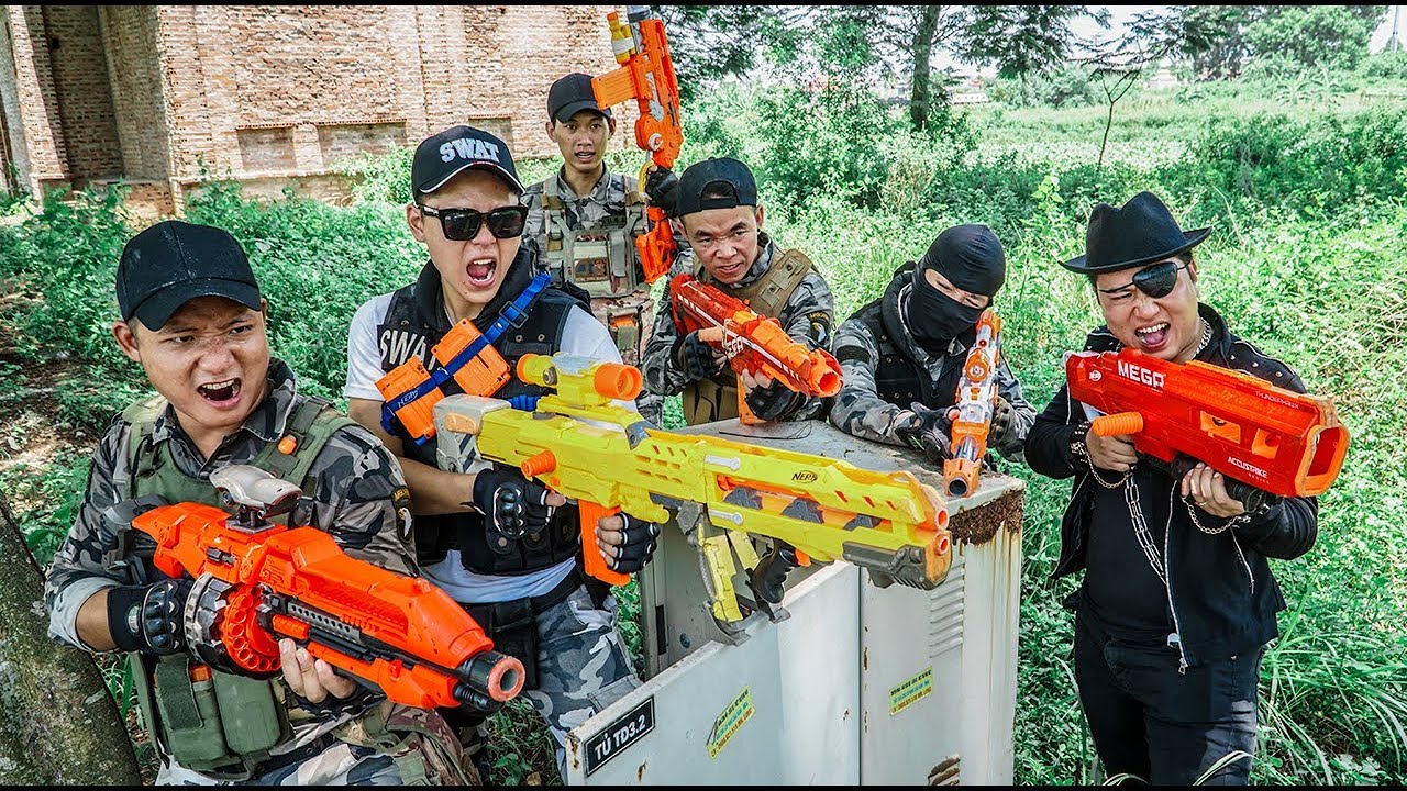 LTT Game Nerf War : Warriors SEAL X Nerf Guns Fight Inhuman Group Hunters Death Battle third person shooter games for low end pc