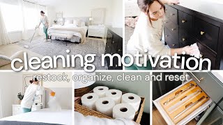 NEW HOUSE CLEAN, RESTOCK AND ORGANIZE | Cleaning Motivation 2023