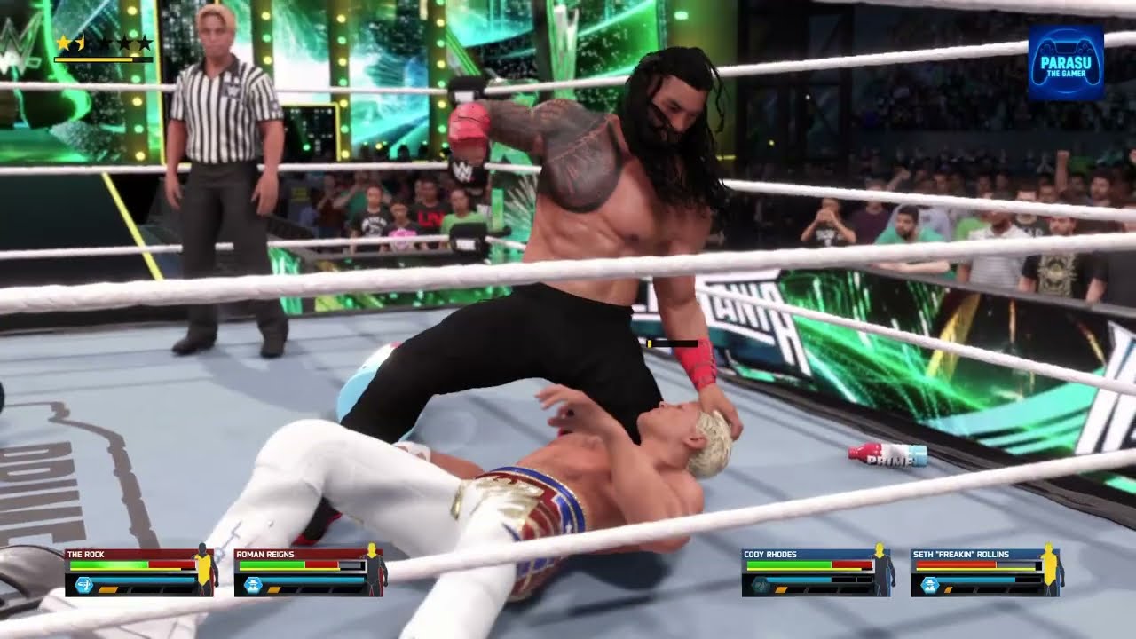 ROMAN REIGNS AND THE ROCK VS CODY RHODES AND SETH ROLLINS