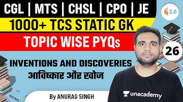 4:00 PM - All SSC Exams | Static Gk PYQs by Anurag Singh | Inventios & Discoveries