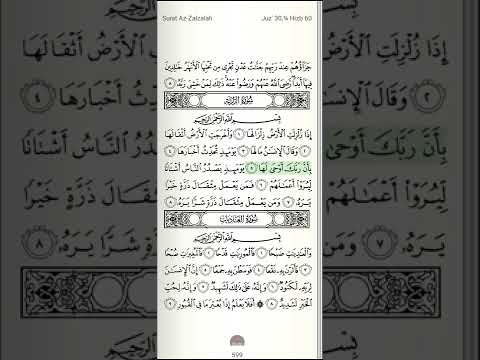   سورة الزلزلة