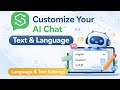 Customize Chat Language &amp; Text | Vatdi AI Chat Agent – Shopify App Feature