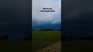Monsoon View of my beautiful village। আজ বৃষ্টি আসার আগের মুহূর্তে আমার ছোট্ট গ্রামটির দৃশ্য দেখুন
