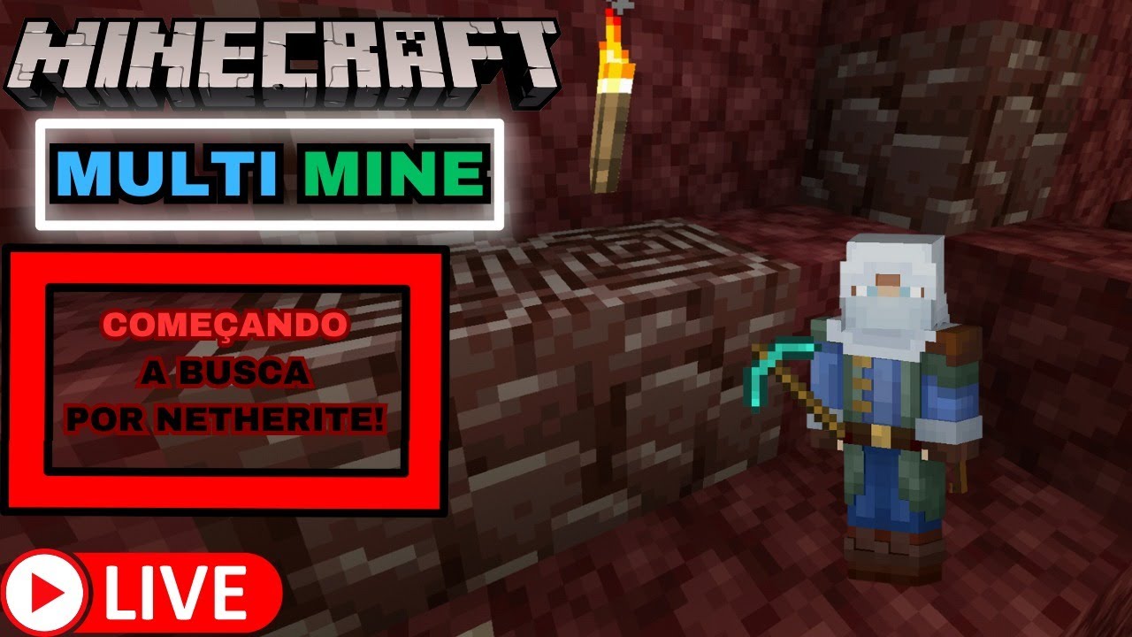 MINECRAFT MULTI MINE 6# FULL DIMA E NETHERITE! - YouTube