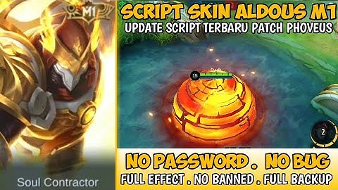 SCRIPT SKIN ALDOUS M1 KING OF SUPERMACY | FULL EFFECT PATCH PHOVEUS NO PASSWORD