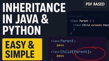 Inheritance in java and python Explained | Exam Ready | Easy and simple 2025 ⚡ (Hindi) ( English)