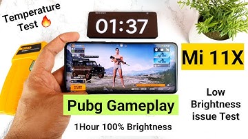 Mi 11x Pubg 1Hour low brightness issue test after miui 12.5 update [Temperature test]🔥🔥🔥