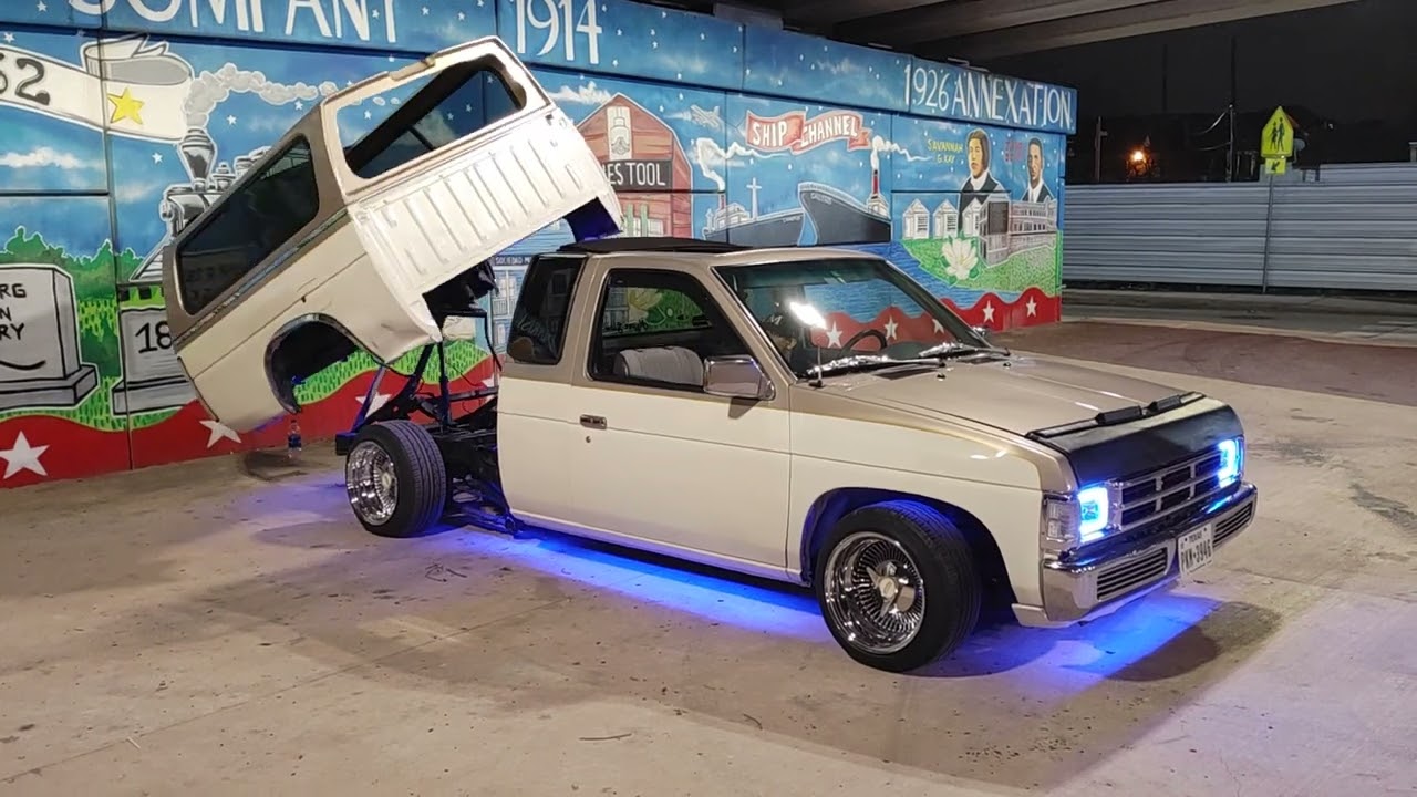 kid bed dancing a mini truck lowrider  for the first time