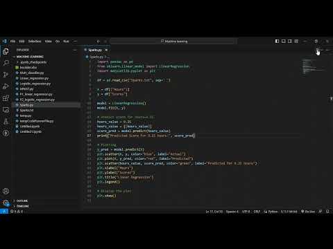 Task-1 : Prediction Using Supervised Machine Learning | The Sparks Foundation Internship Task