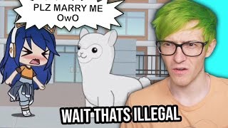 She MARRIED a LLAMA? Reacting to Gacha Marriage videos