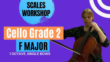 Scales Workshop - Cello Grade 2 - F Major: 1 Octave, Single Bows